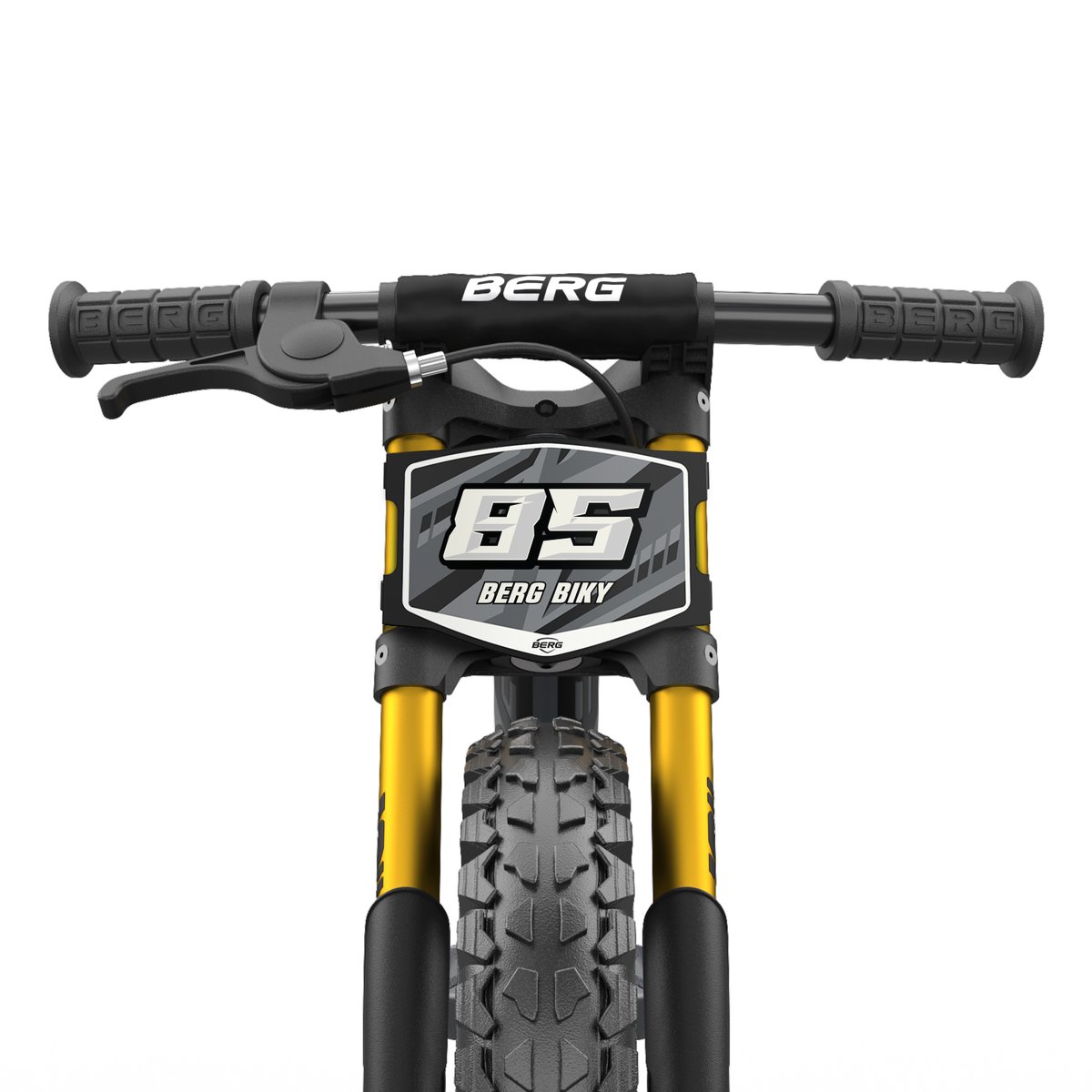 Plaque de course personnalisable pour Biky vélo d'équilibre noir, BERG TOYS