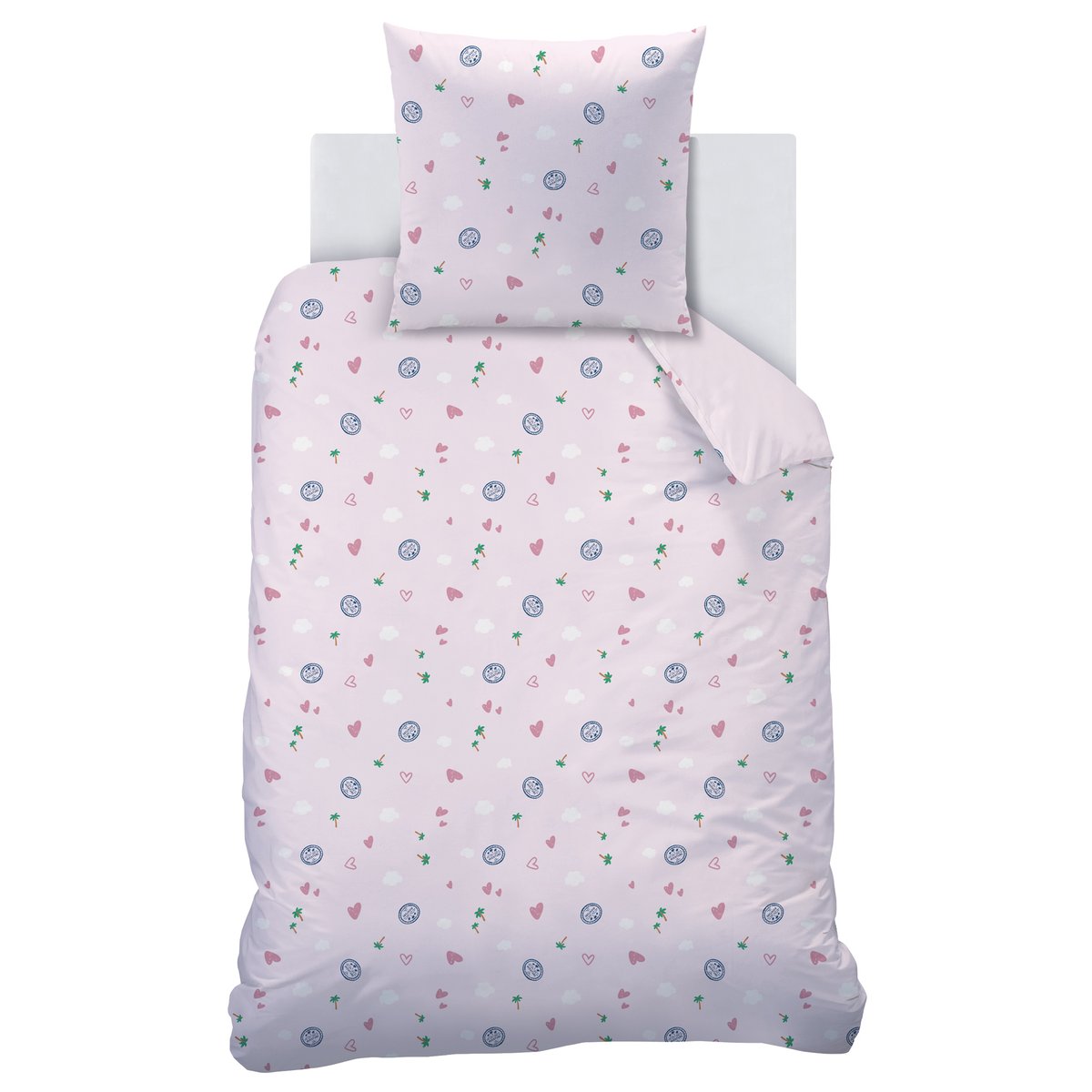 Parure de lit imprimée 100% coton, VOYAGE rose, PAT PATROUILLE