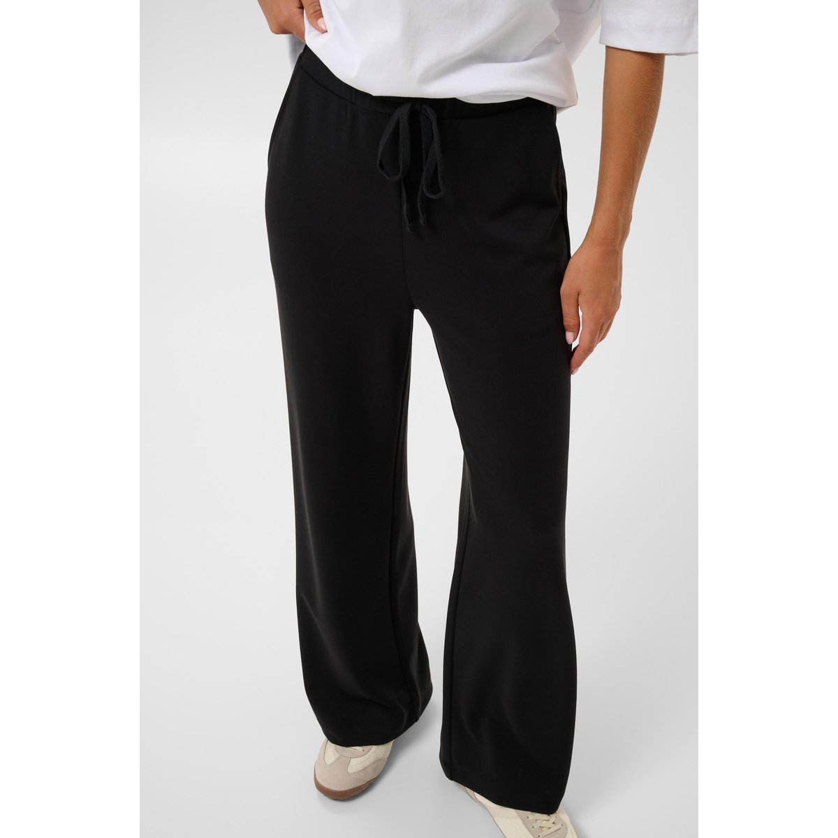 Pantalon casual noir, KAFFE