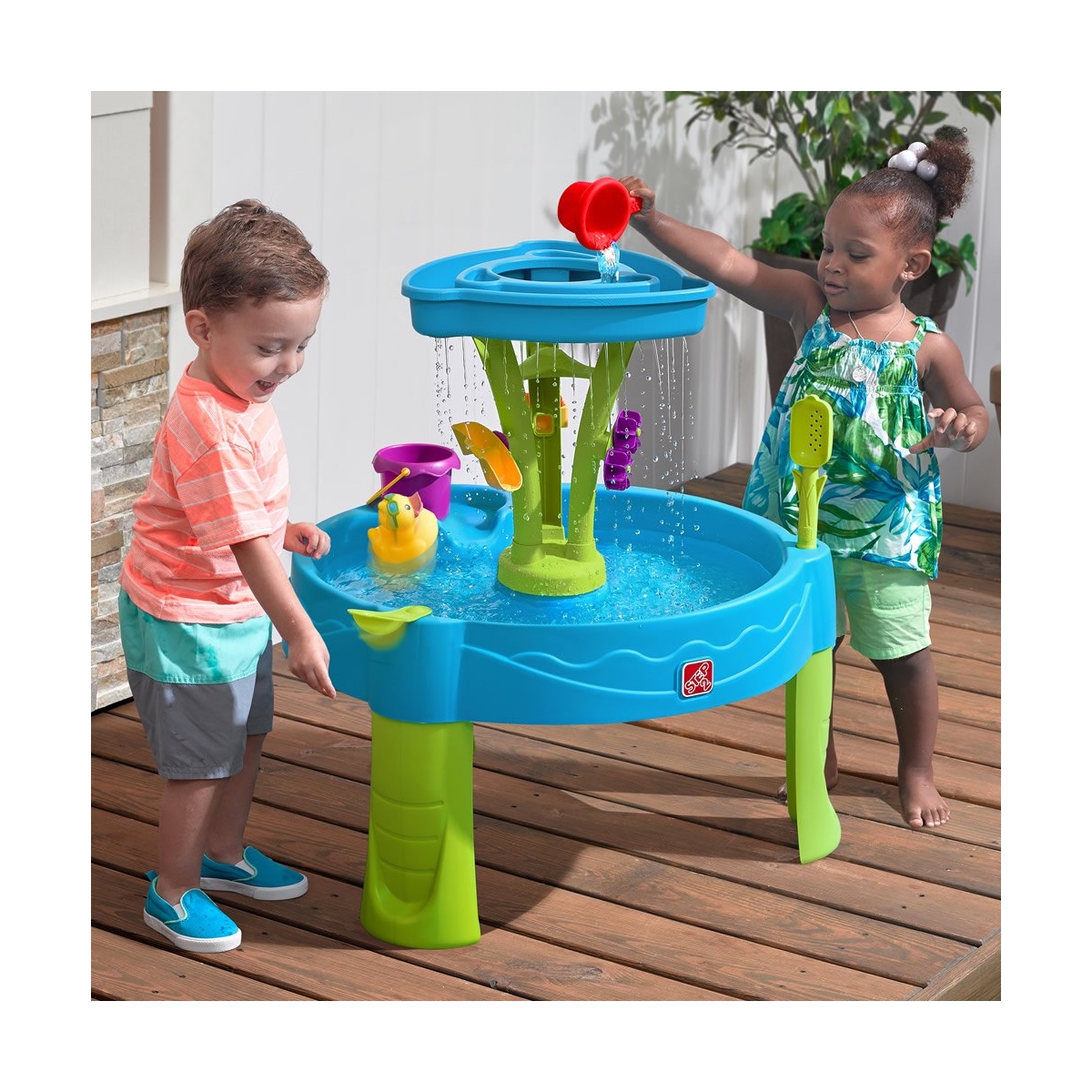 Table a eau Splash Tower couleur unique, STEP2