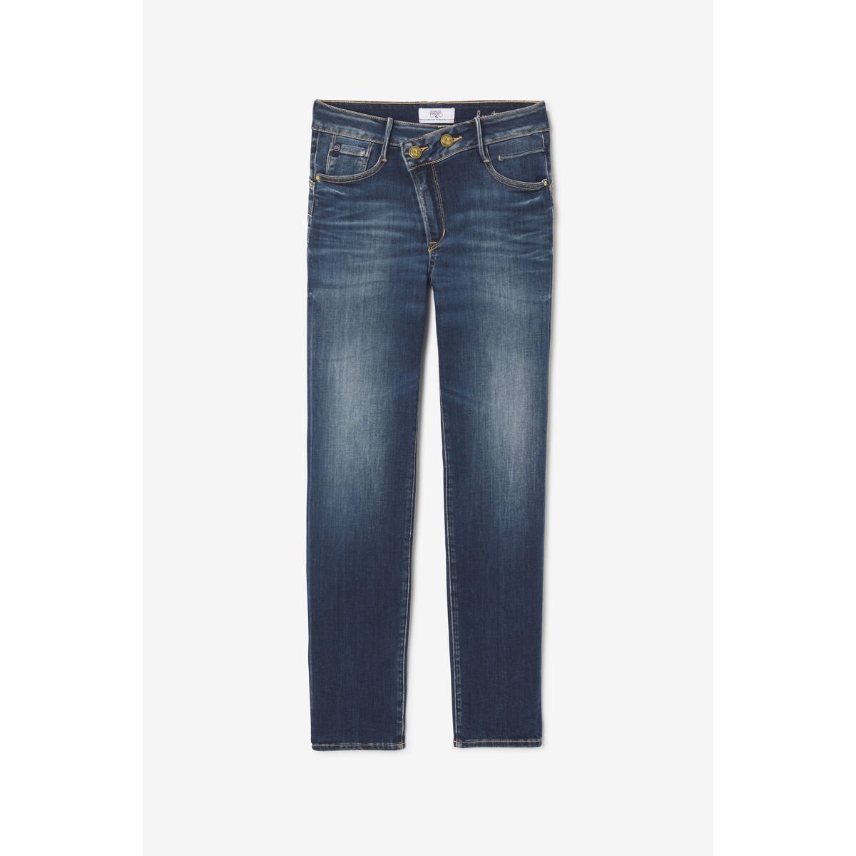 Jeans push-up droite taille haute PULP, 7/8ème blue, LE TEMPS DES CERISES