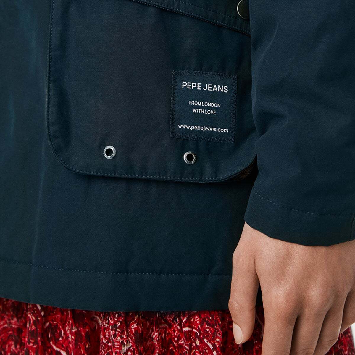 Veste Imperméable À Col Chemise bleu dulwich, PEPE JEANS