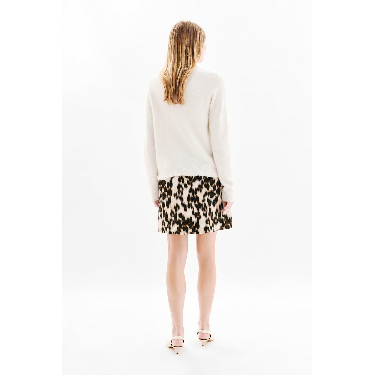 Pull droit minimaliste MARIANNO ecru, CAROLL