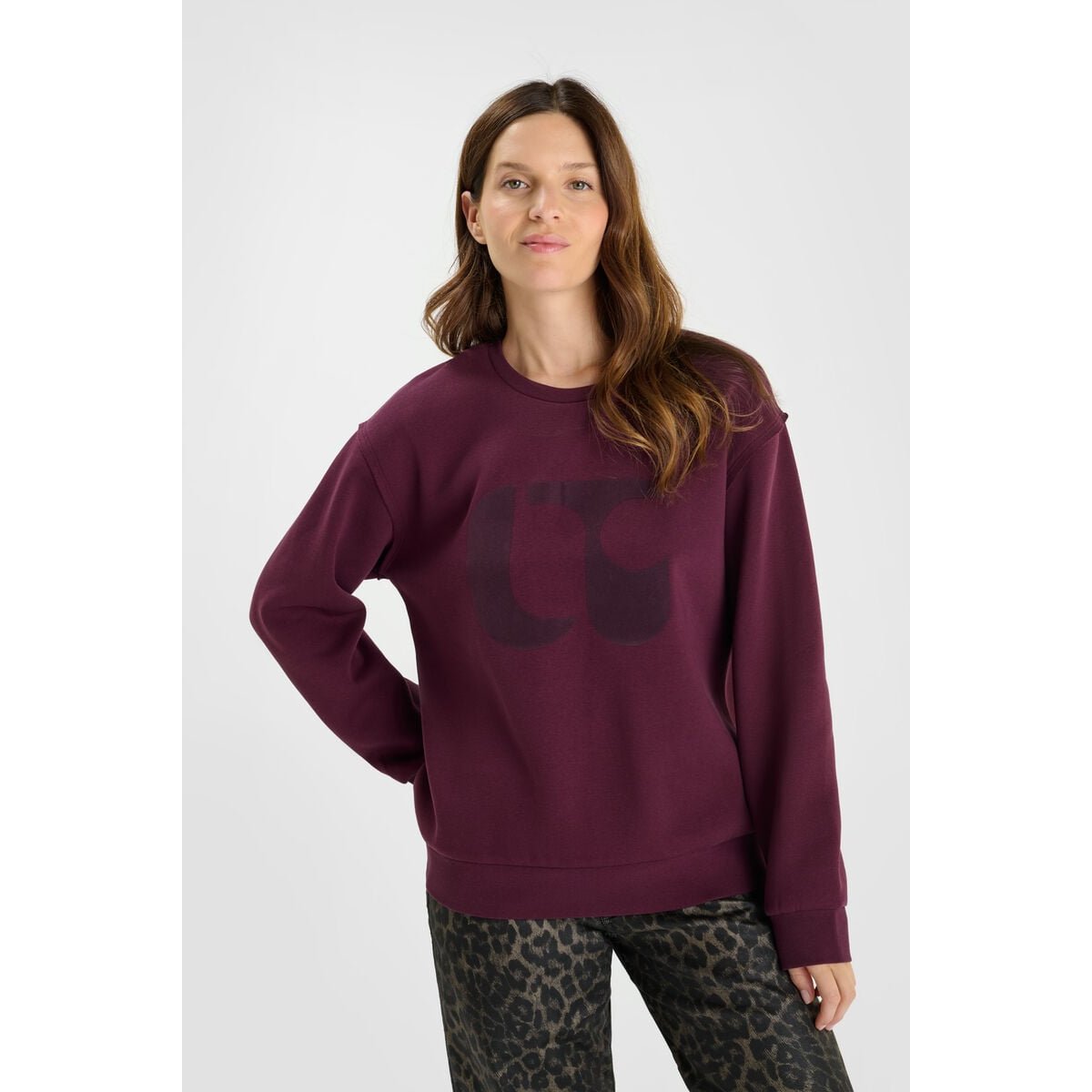 Sweat-Shirt PAOLI mauve wine, LE TEMPS DES CERISES