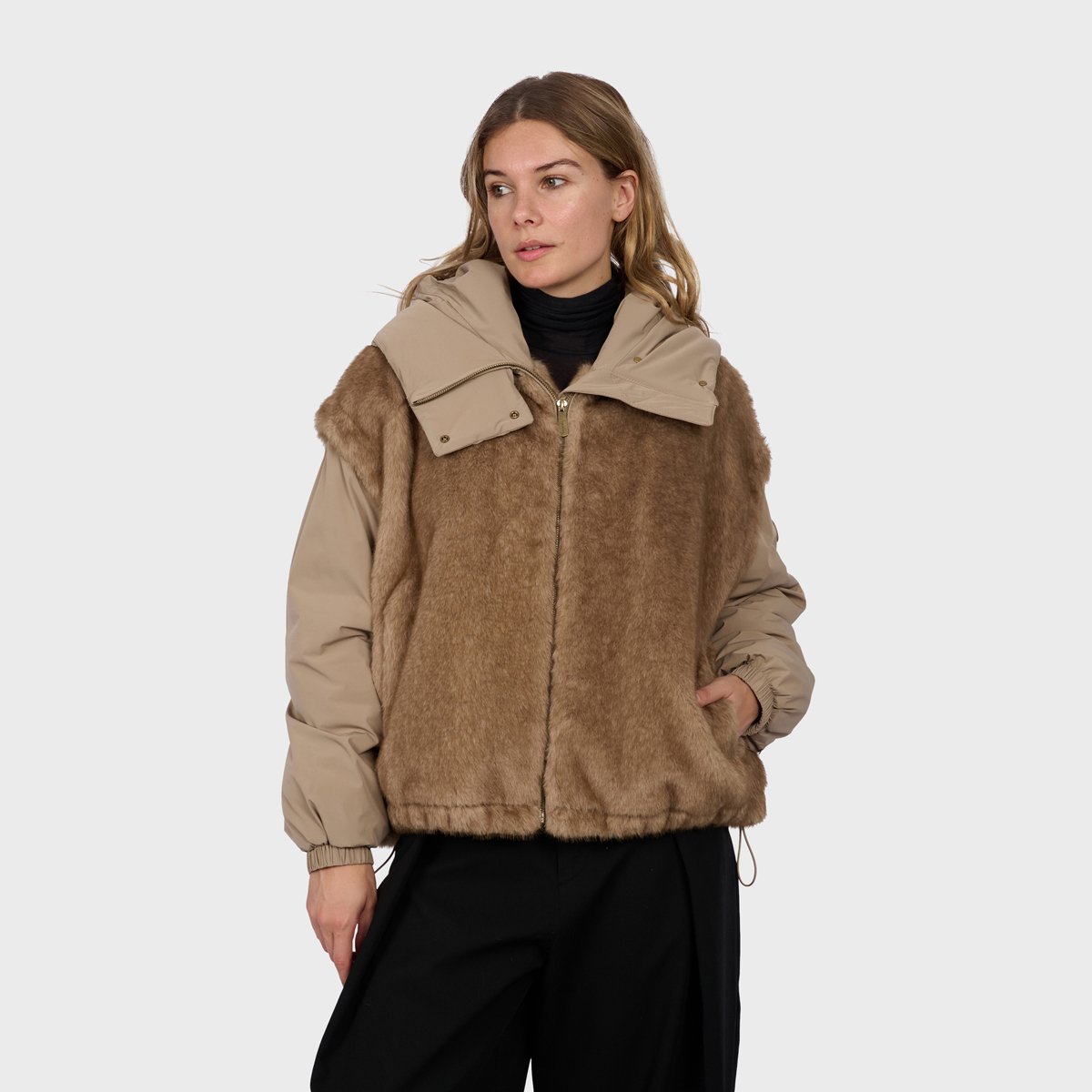 Blouson bomber à capuche ETNA carreaux, OAKWOOD