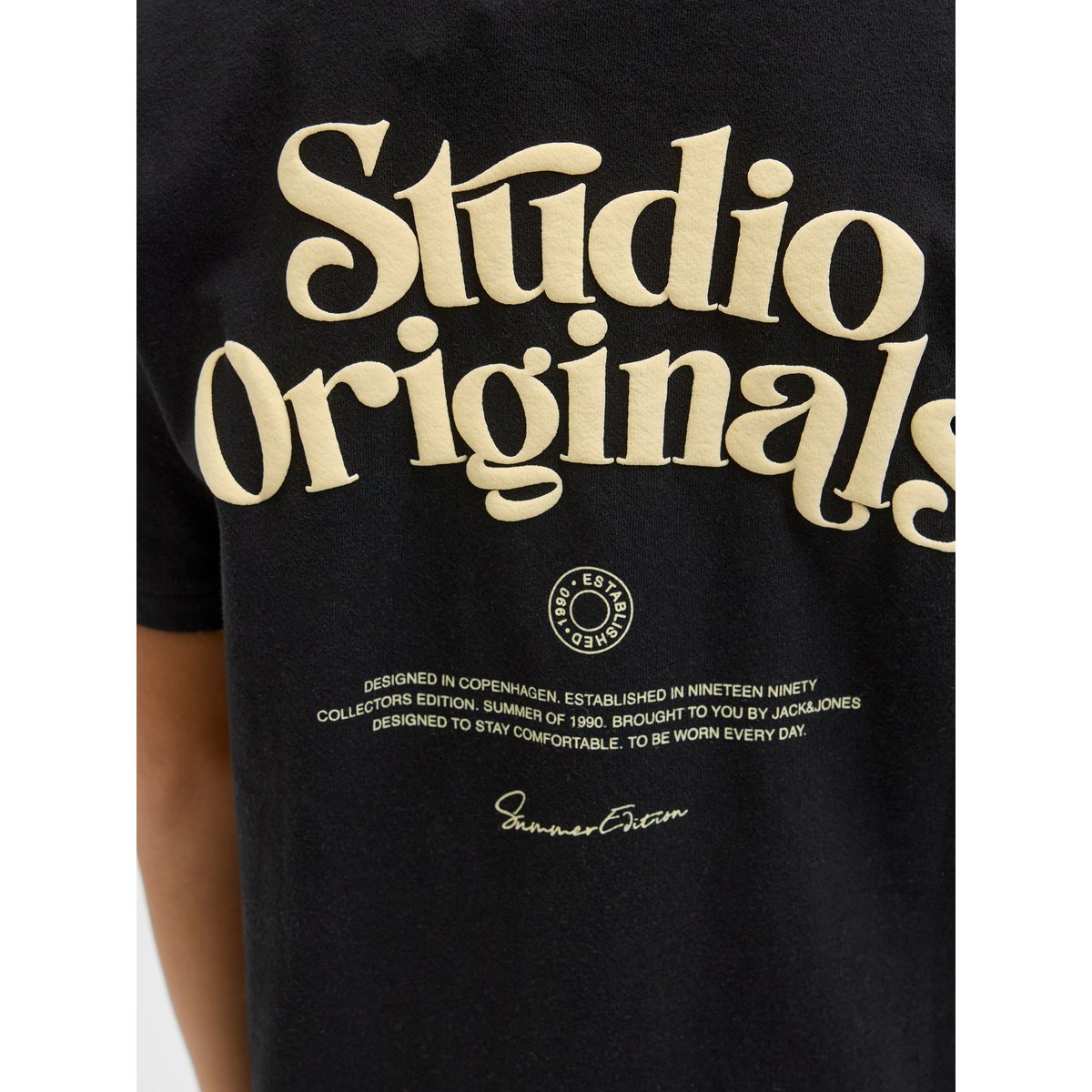 T-Shirt black 1, JACK & JONES JUNIOR