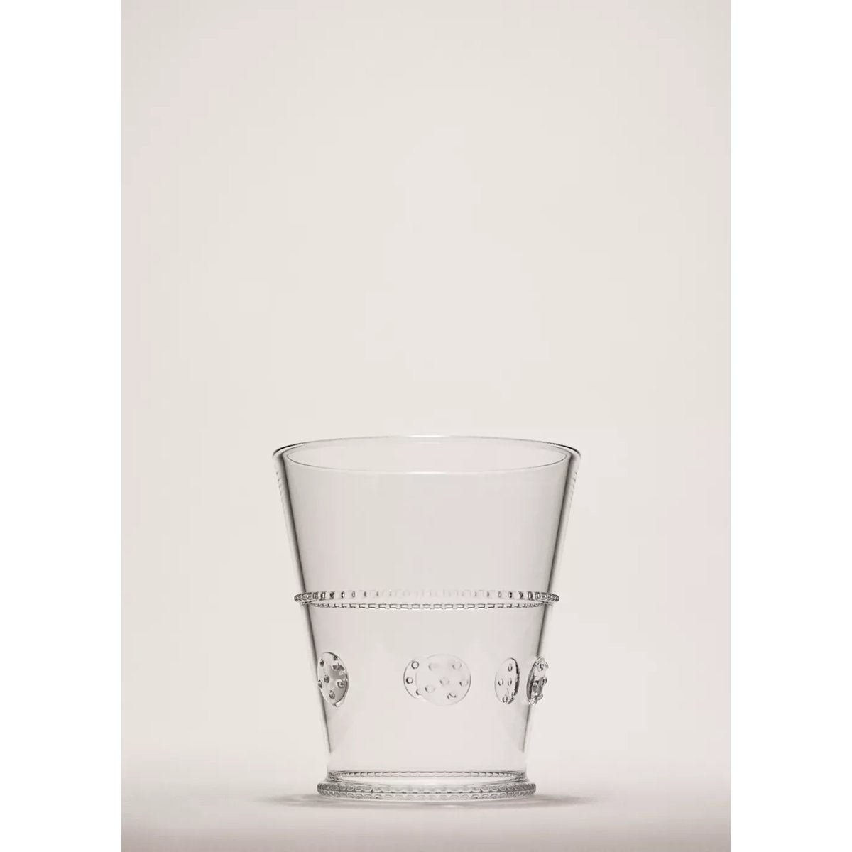 Verre en borosilicate à relief transparent orange, MANGO HOME