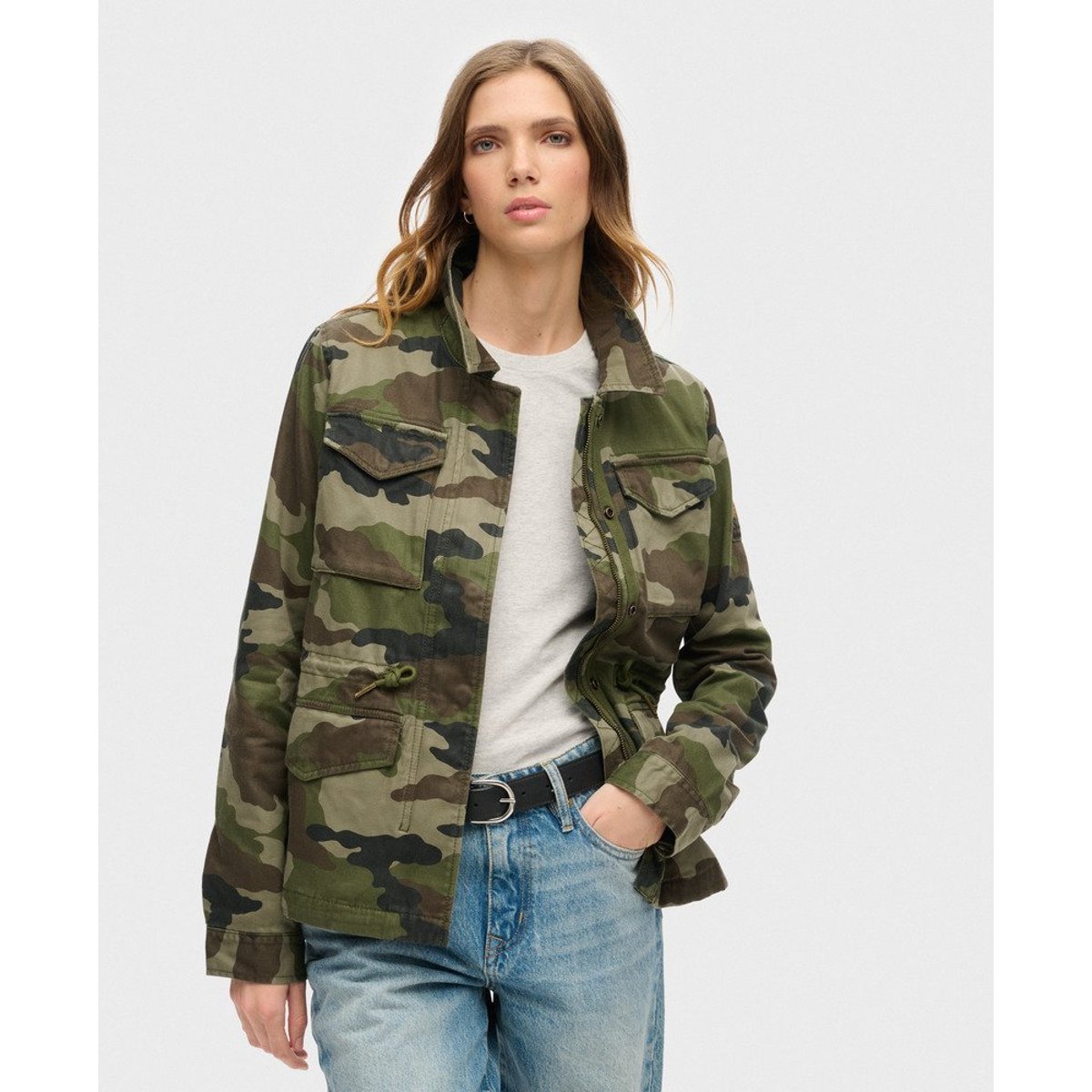 Veste militaire M65 vert camouflage français, SUPERDRY
