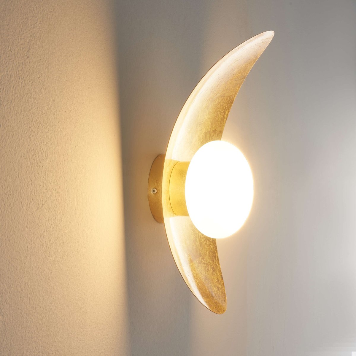 Applique à LED finition feuille d'or - ISOLA doré, KOSILUM