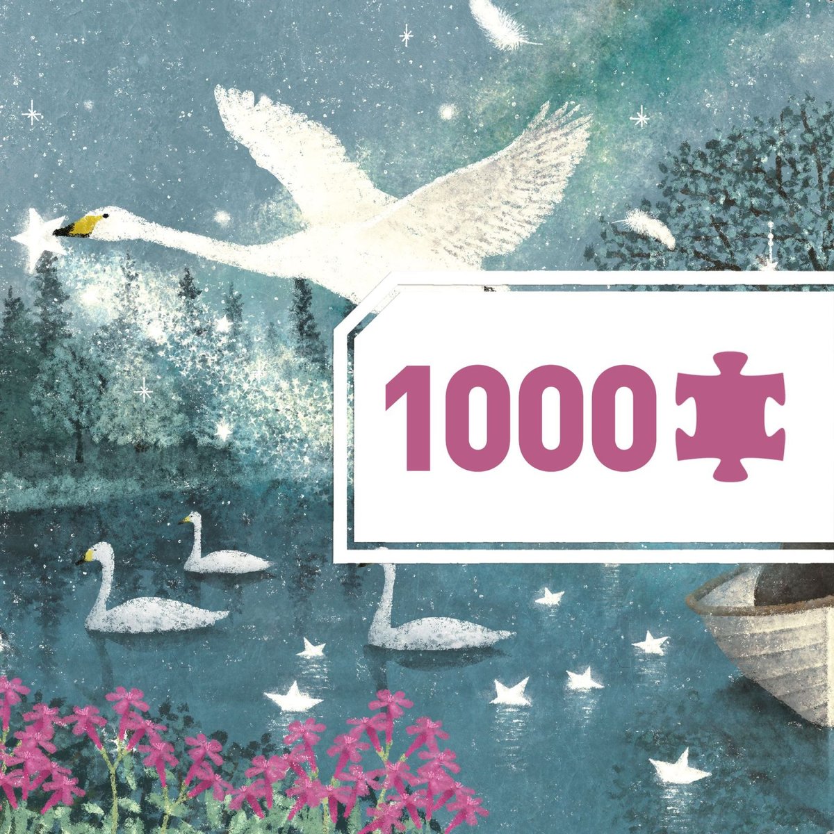 Puzzle 1000 pièces peaceful birds gallery couleur unique, DJECO