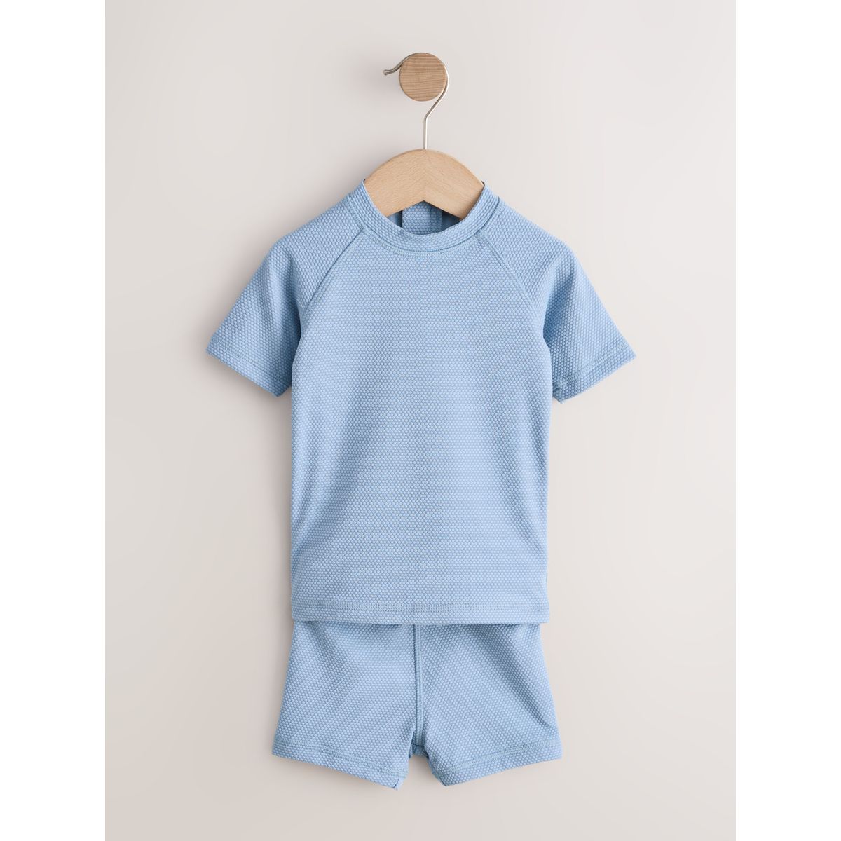 Ensemble de bain texturé bleu, NEXT