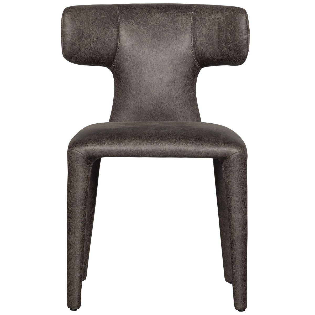Lot de 2 chaises de salle à manger en polyester PERMIT noir, WOOOD