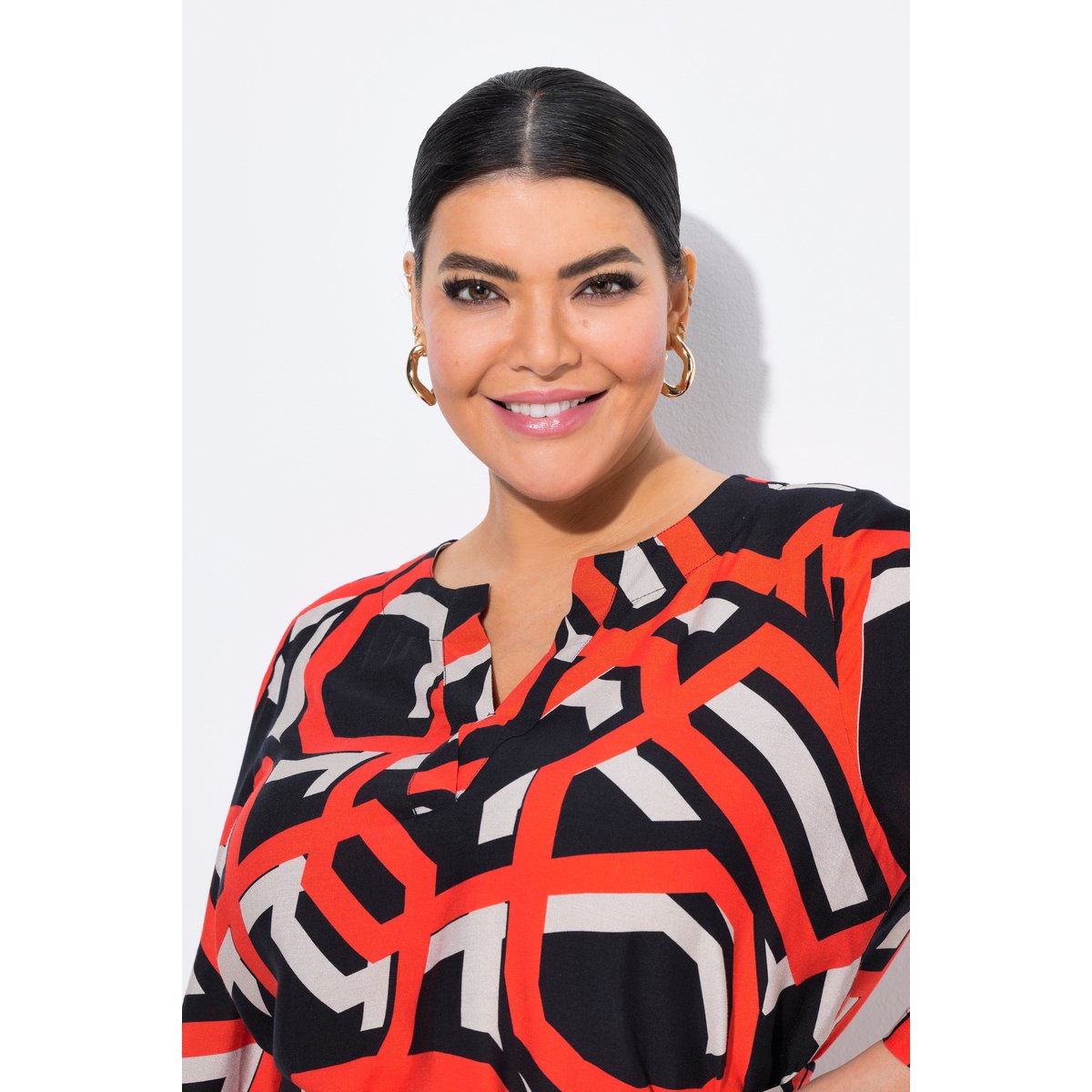 Robe col tunisien poivron, ULLA POPKEN