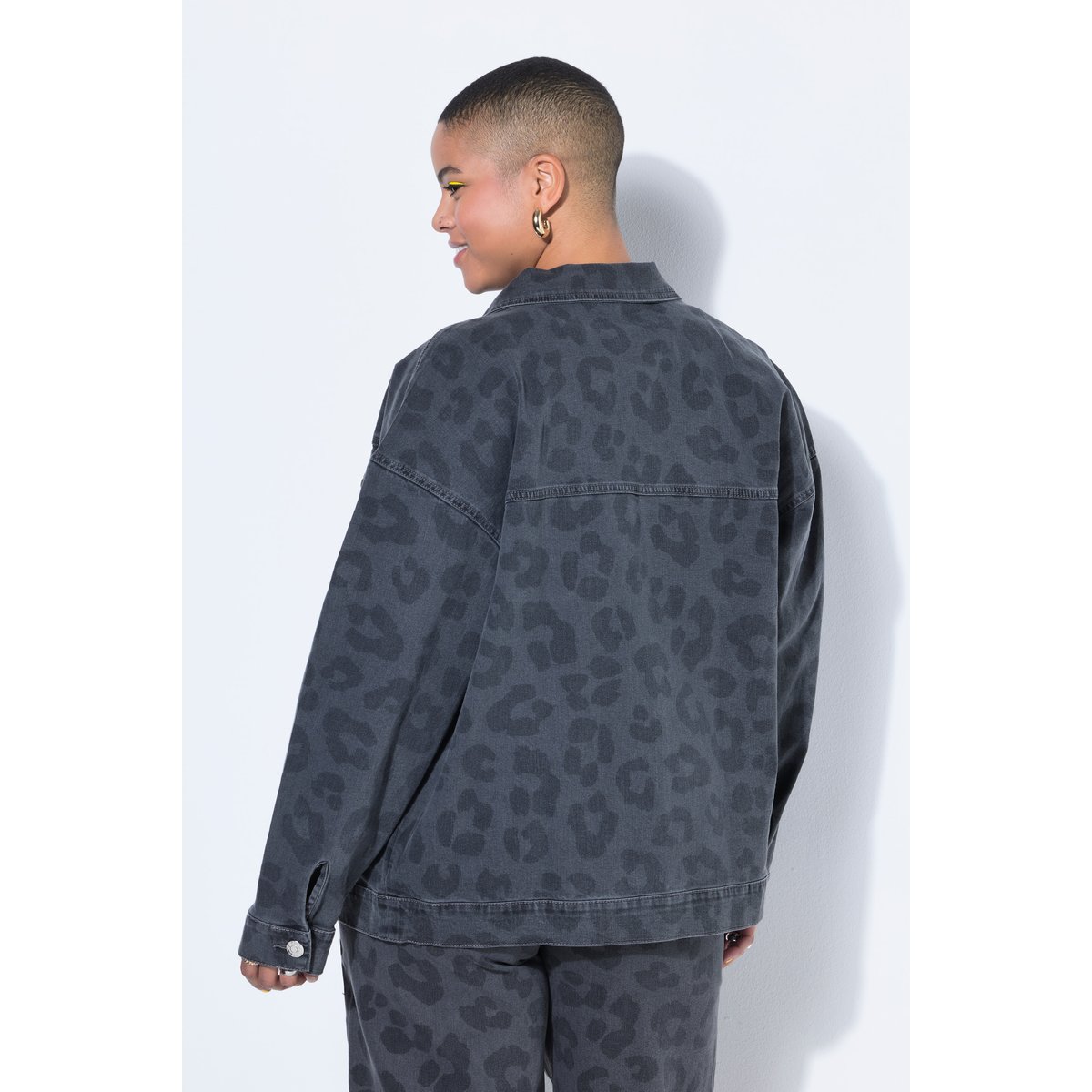 Veste en jean oversize jean gris foncé, STUDIO UNTOLD