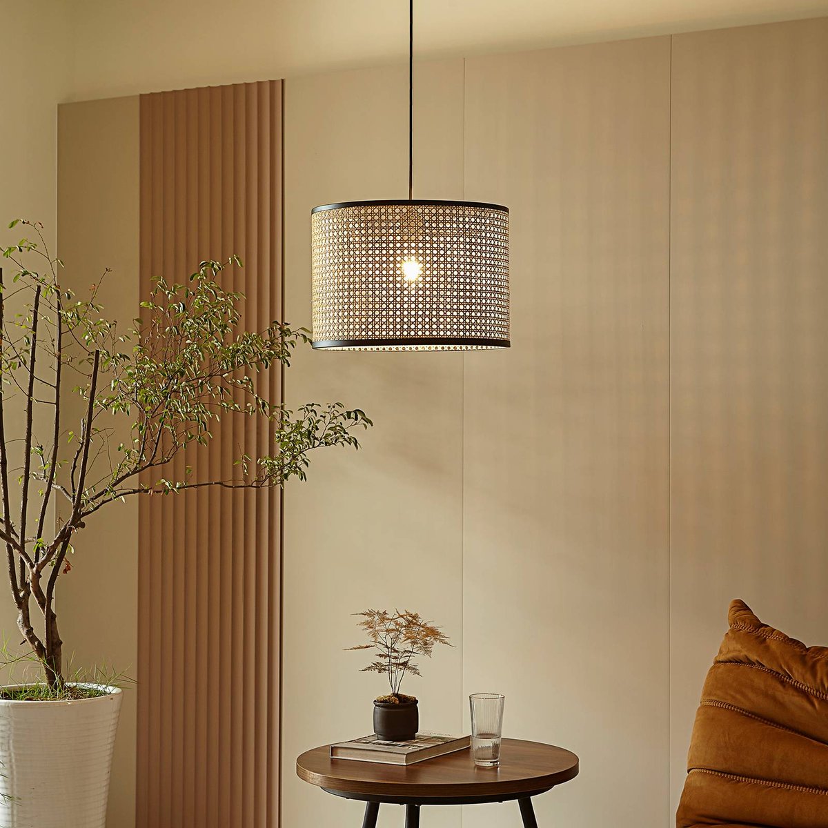 Suspension en bois scandinave, Yaelle bois clair, LINDBY
