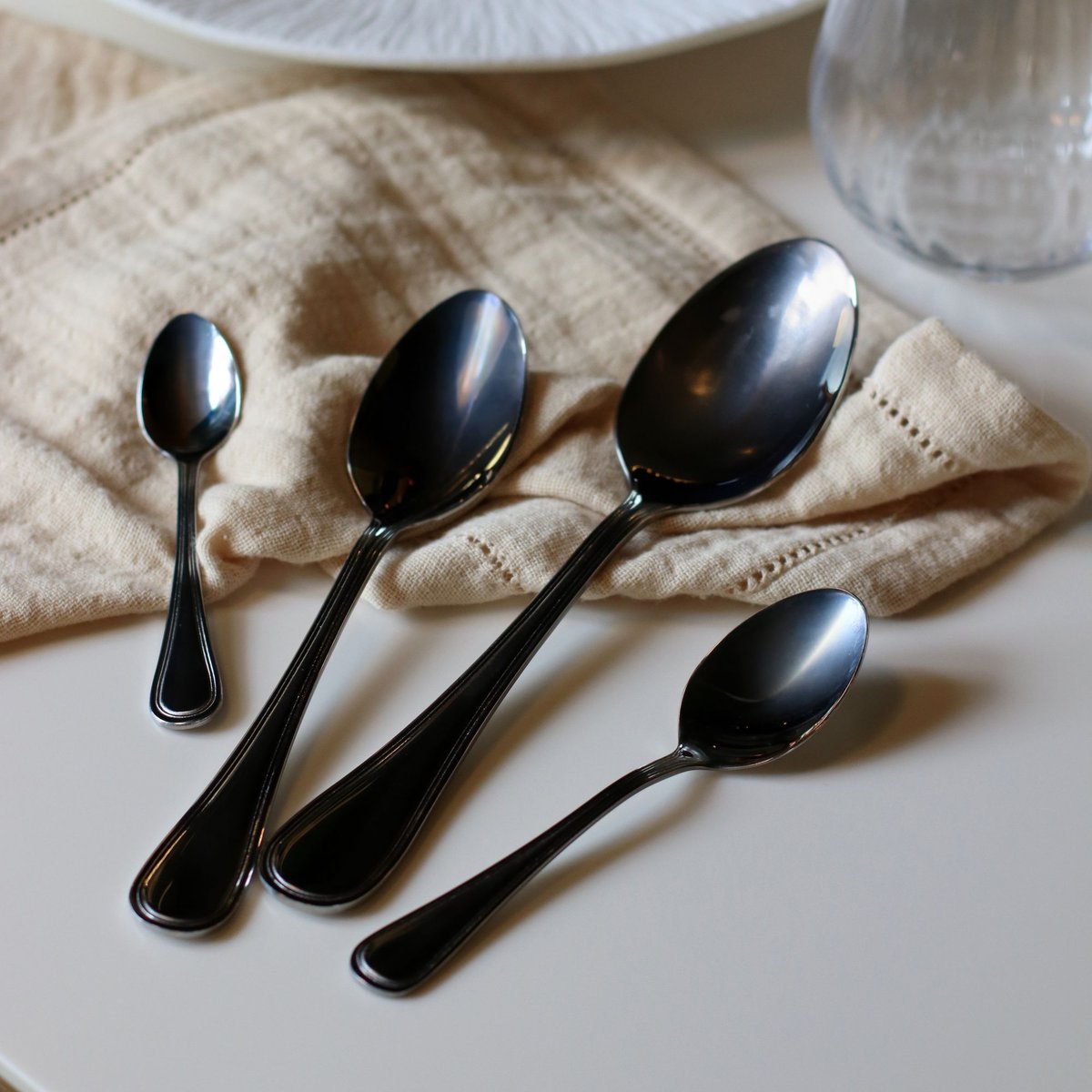 Lot de 6 cuillères de table en acier inoxydable, FILLA inox, OGO LIVING