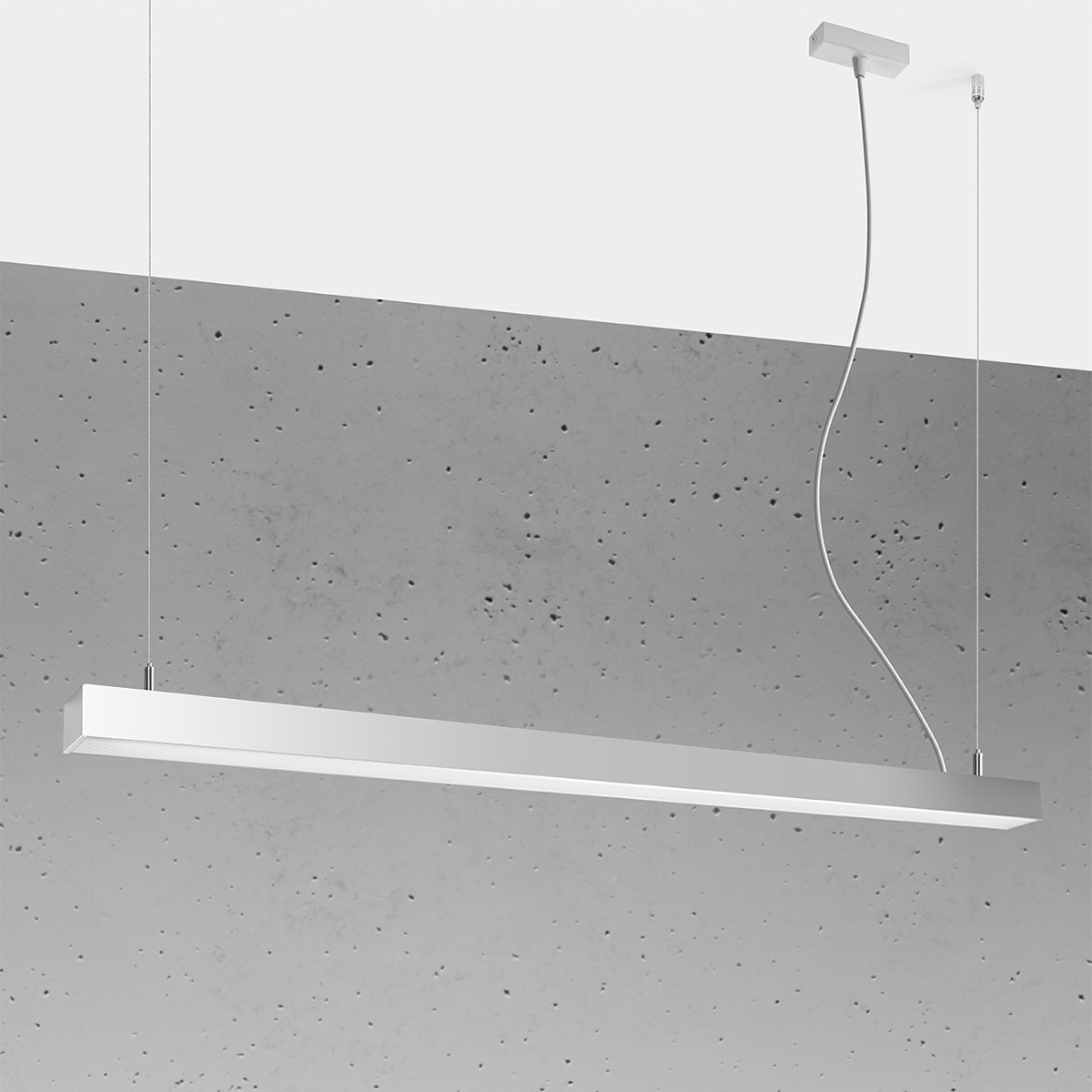 Suspension Aluminium Gris LED 1 Pinne gris, EDEN