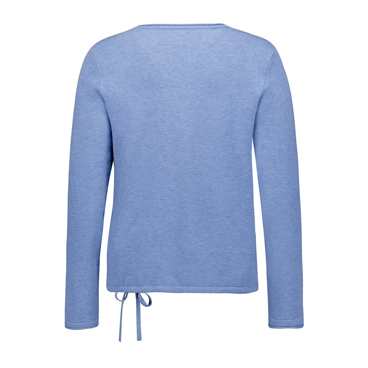 Pull-over en maille à cordon coulissant sous tunnel middle blue melange, BETTY BARCLAY