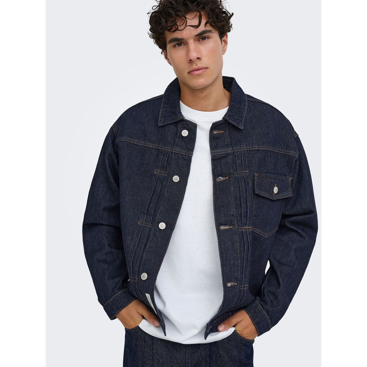 Veste En Jean dark blue denim, ONLY & SONS