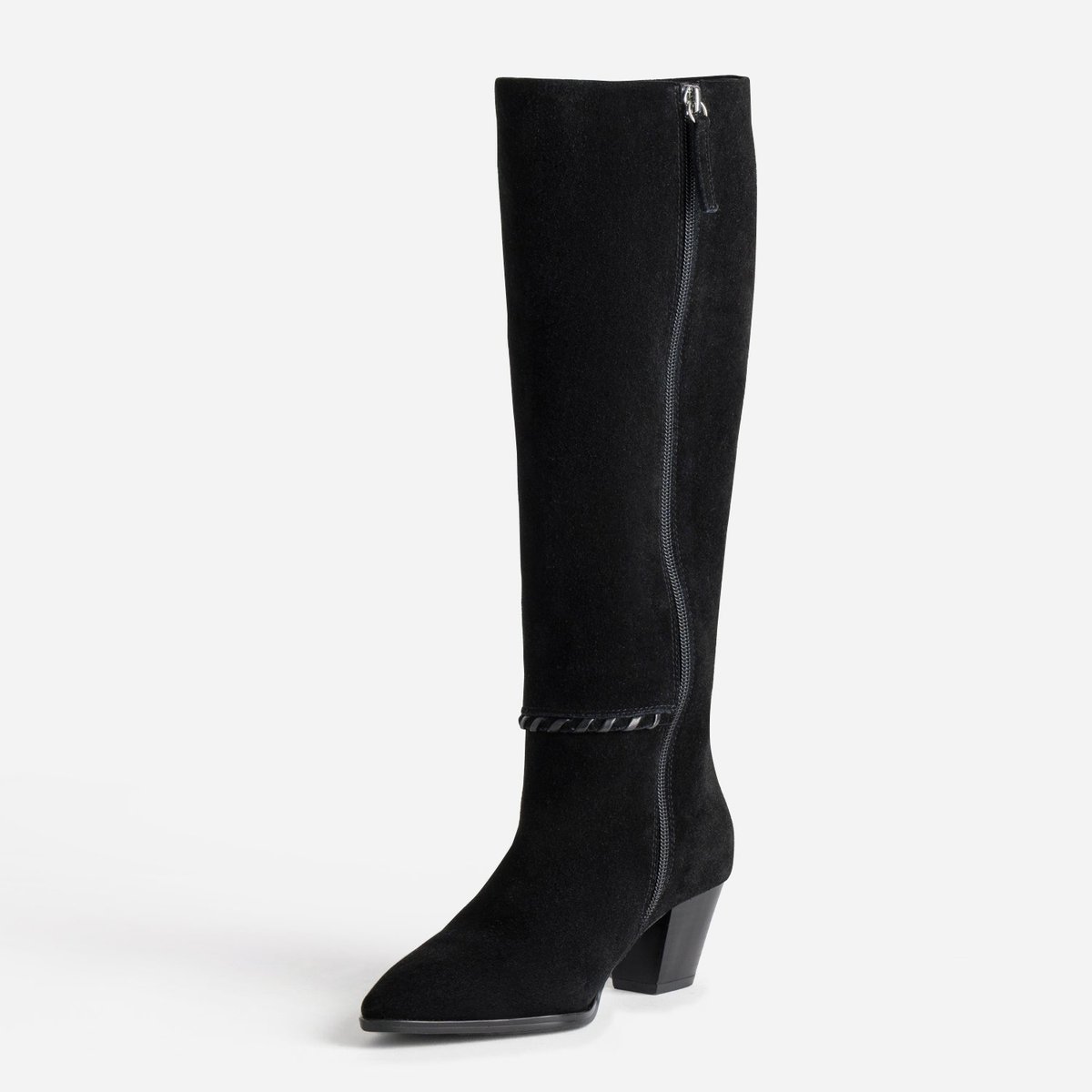 Botte À Talon en cuir MALIKA noir, ERAM