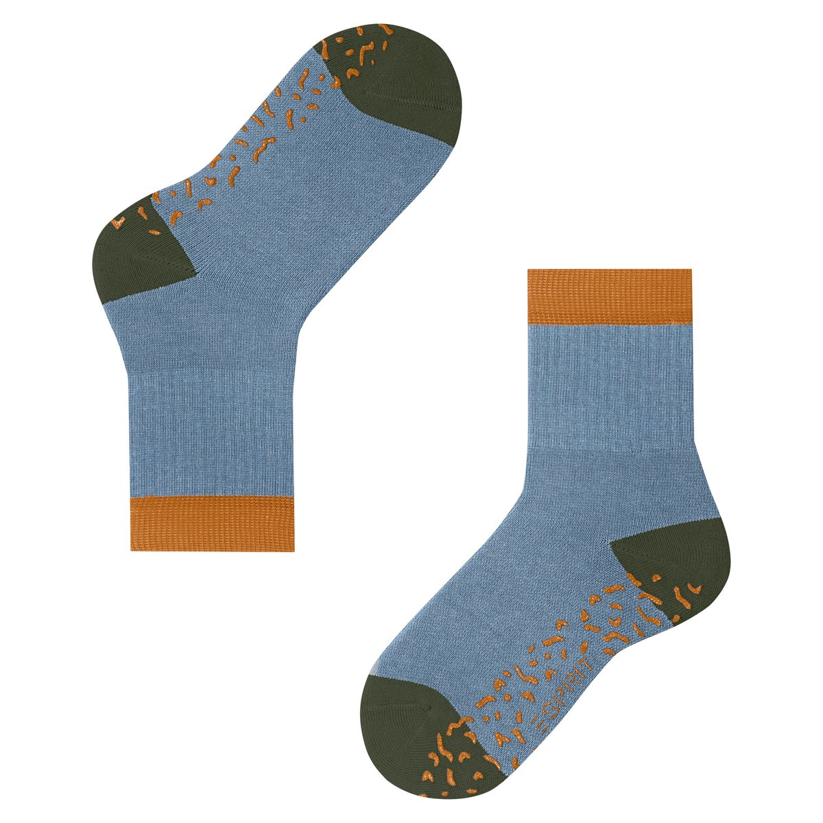 Chaussettes à picots Cozy Memphis Opaque bleu, ESPRIT