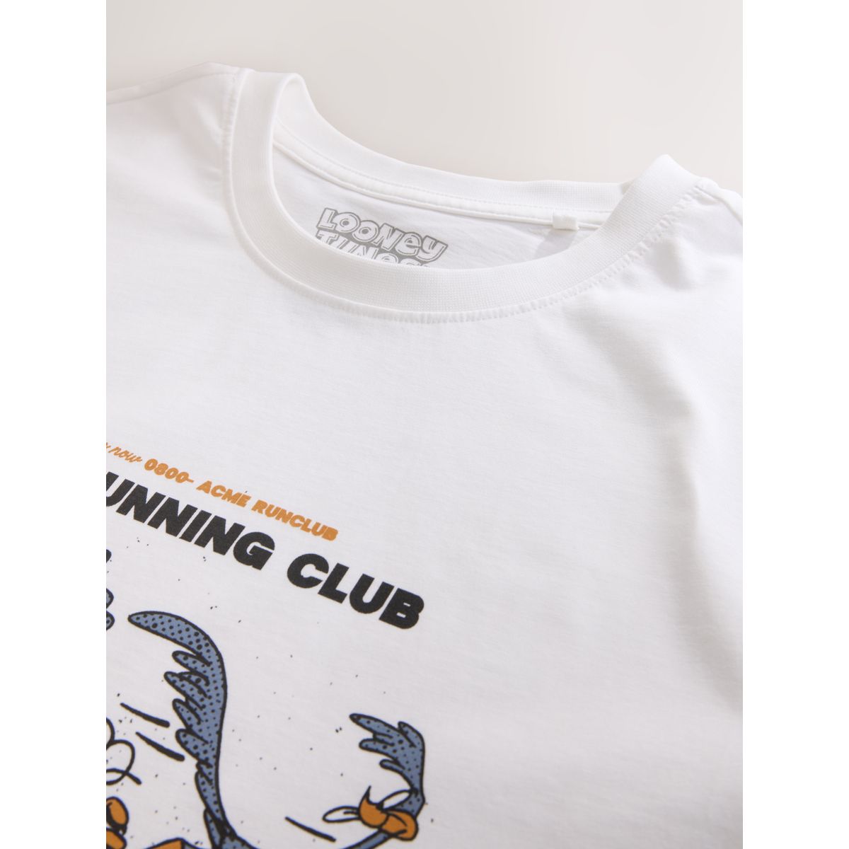 T-shirt de running à motif looney tunes blanc, NEXT