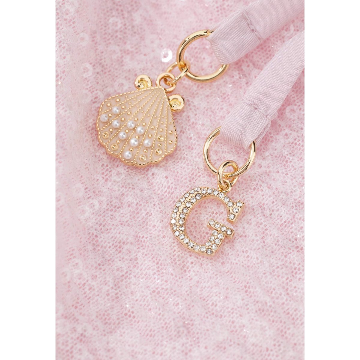Pareo Mini Enveloppé À Sequins rose, GUESS