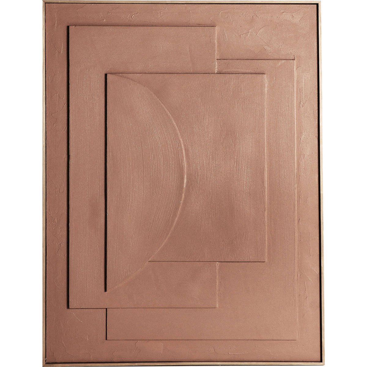 Tableau abstrait en toile, VACIO marron chocolat doux et raffiné, RECOLLECTION