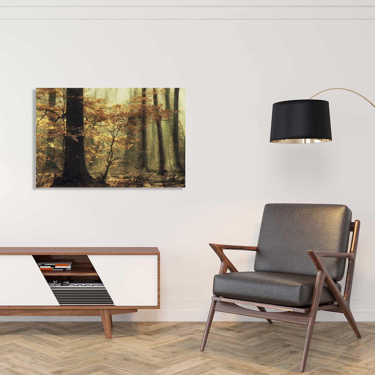 Tableau Feuilles d'automne tableau alu dibond, HEXOA