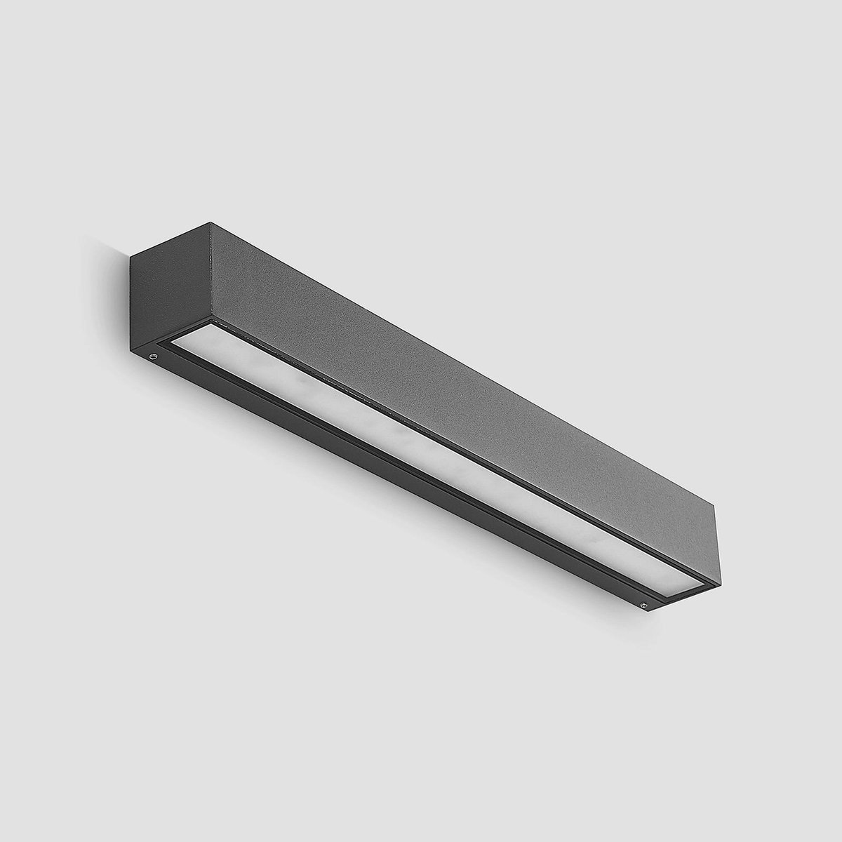 Applique extérieure en aluminium moderneLED anthracite, transparent, LUCANDE