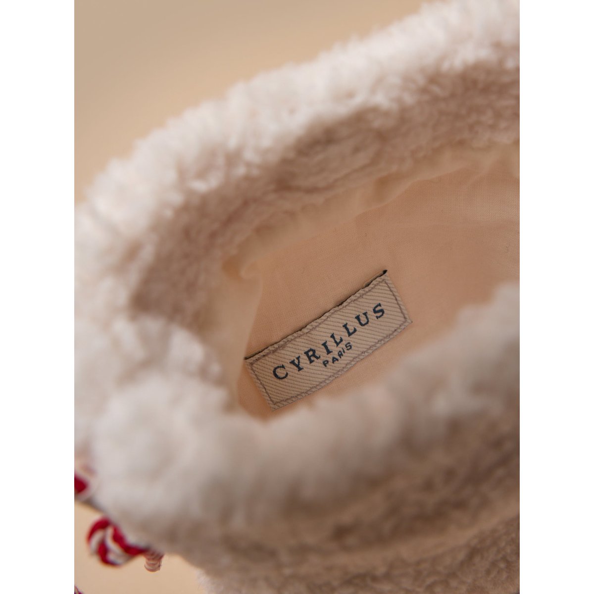 Pochette en sherpa ecru, CYRILLUS