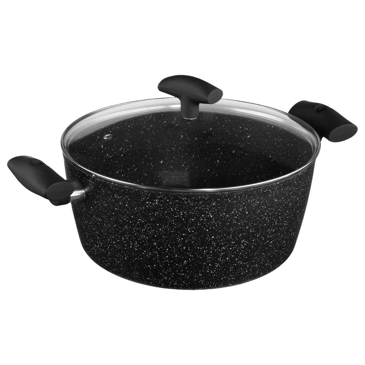 Faitout aluminium forgé CARACTÈRE noir, 5FIVE SIMPLY SMART
