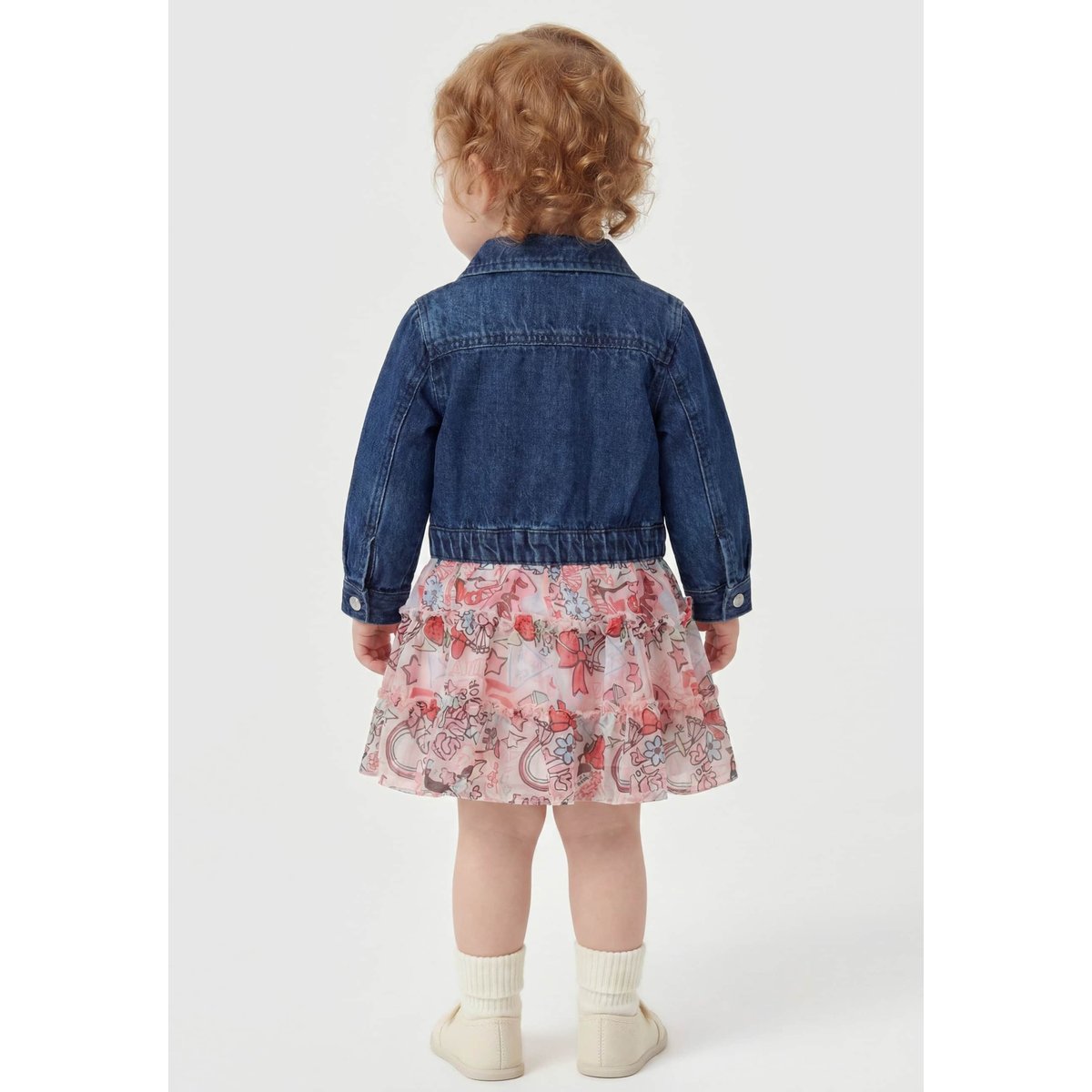 Ensemble Denim Dress Et Culottes bleu, GUESS KIDS