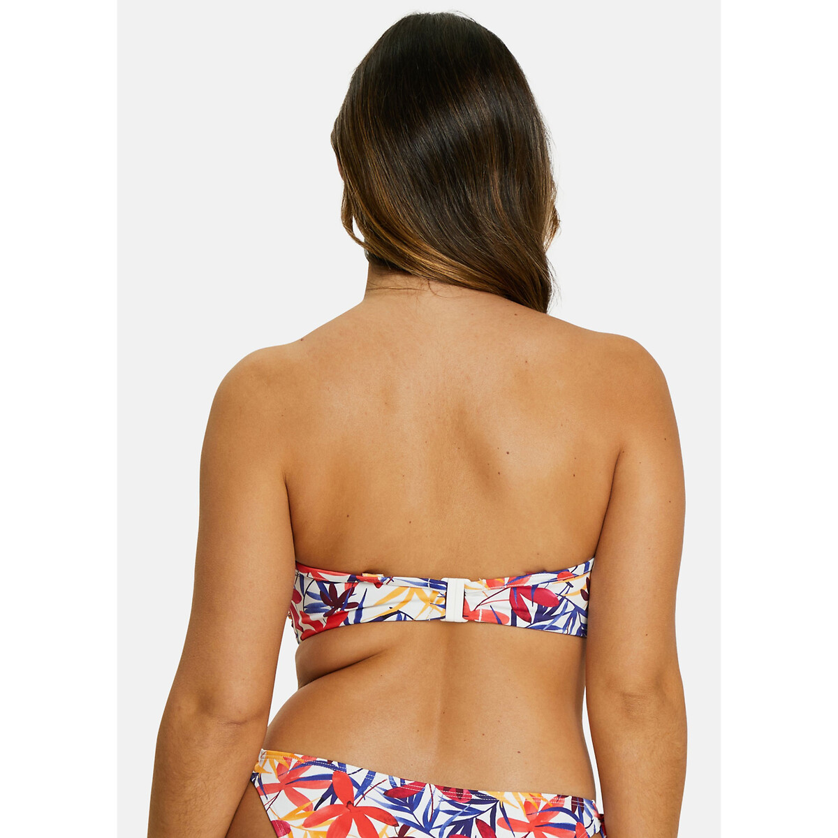 Island Dream Bandeau Bikini Top white floral print, SANS COMPLEXE