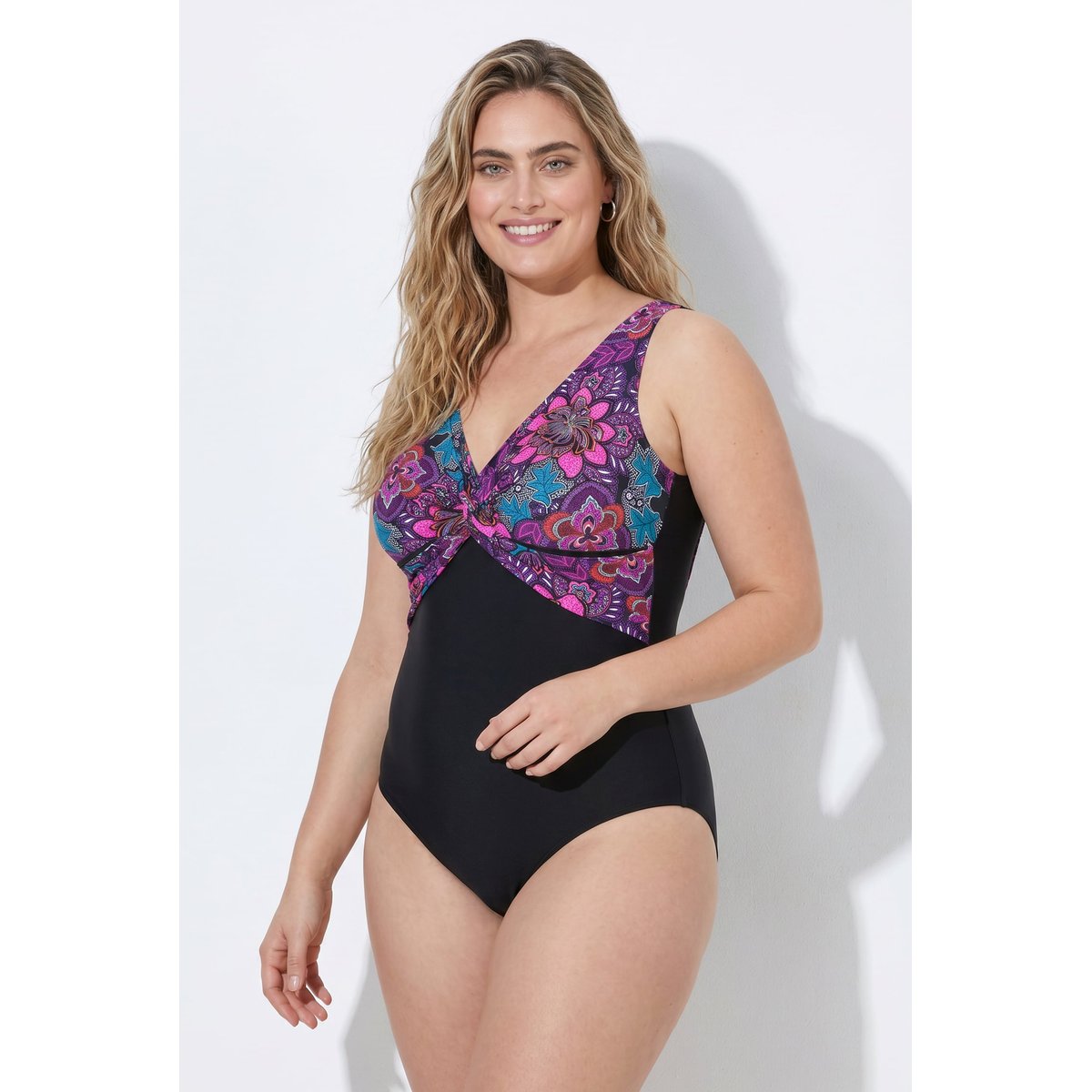 Maillot de bain avec bonnets souples noir, ULLA POPKEN