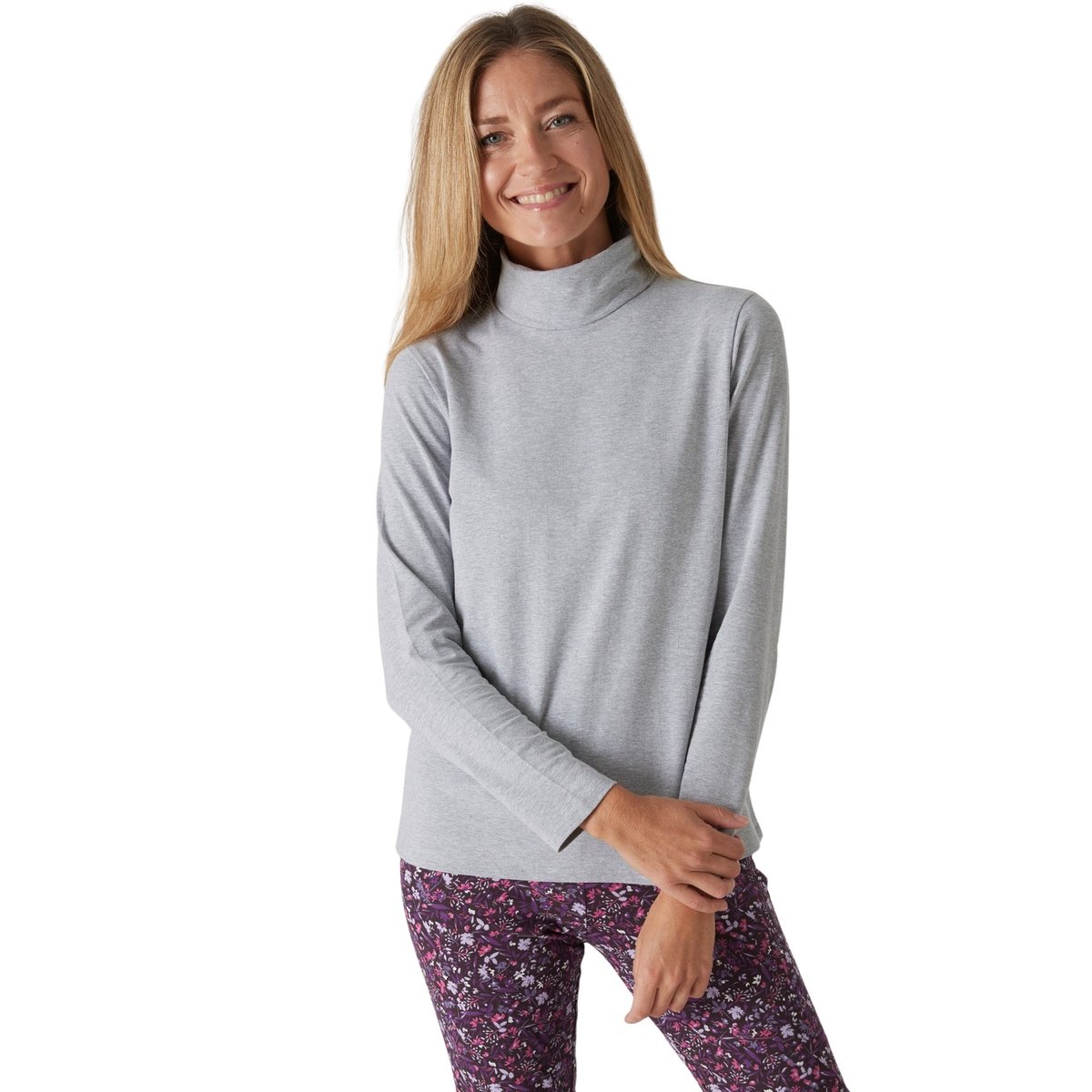 Sous-pull col roulé gris chiné, DAXON
