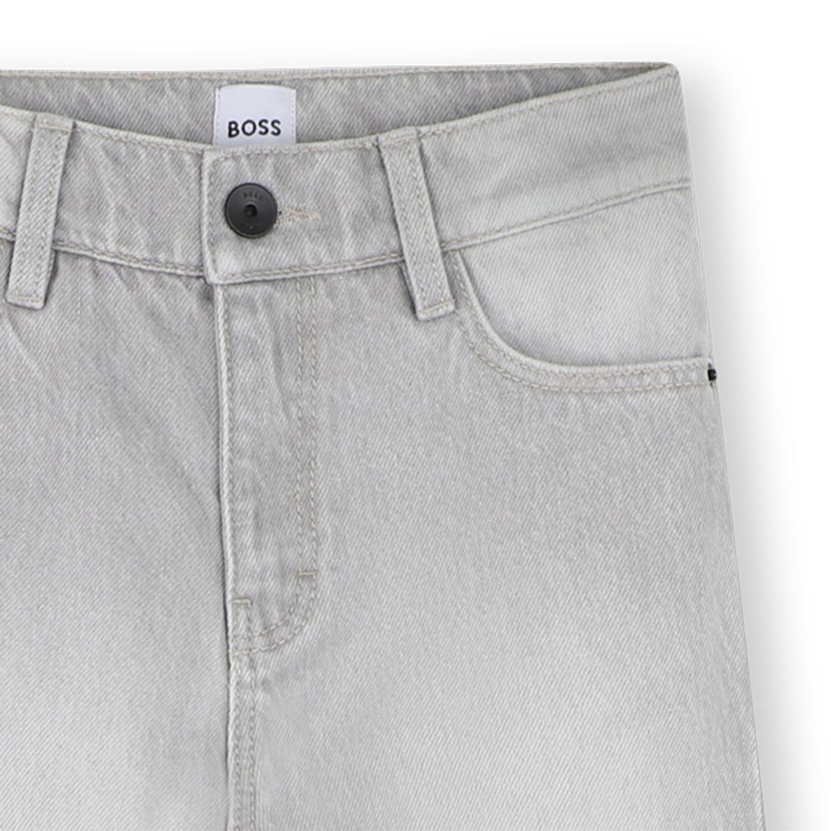 Pantalon en denim denim gris moyen, BOSS KIDSWEAR