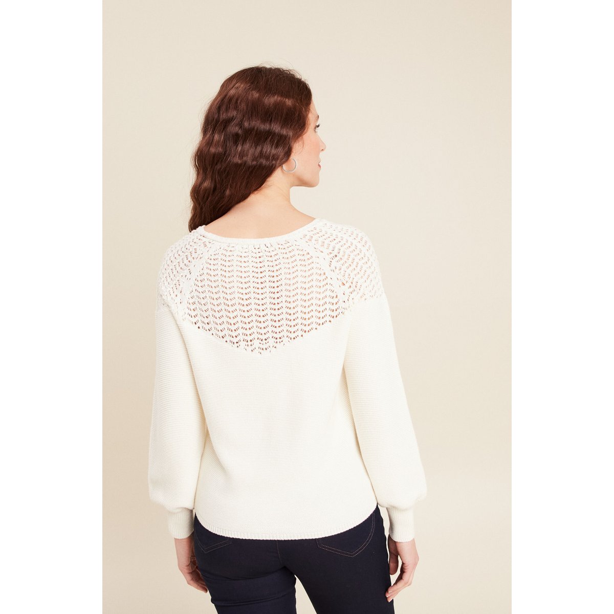 Pull manches longues ecru, BREAL