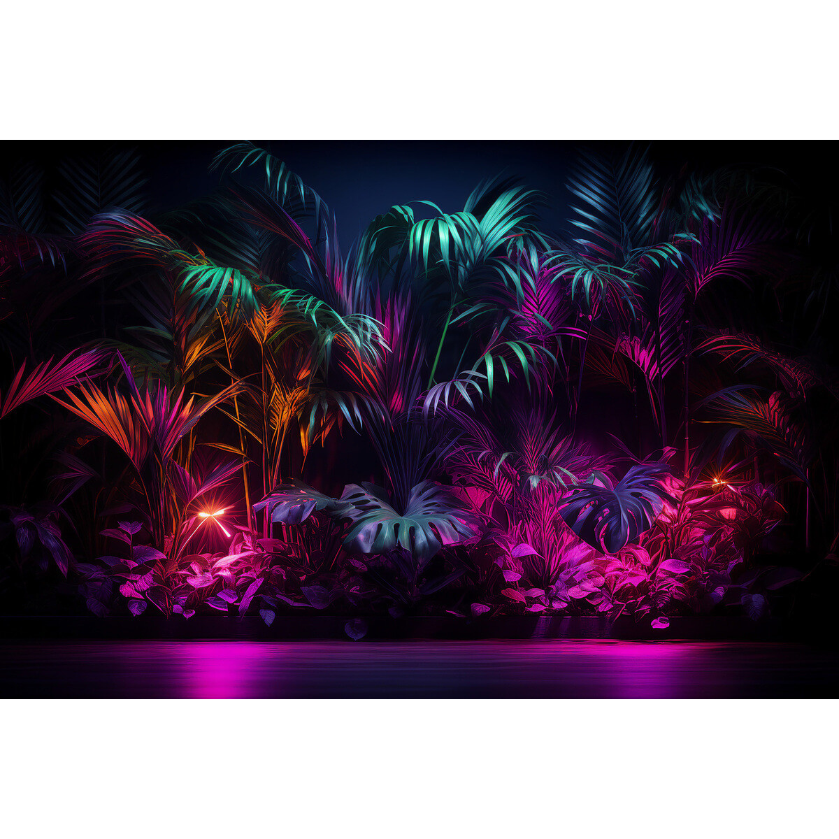 Tableau Mural Néon Exotique NATURE ÉVASION tableau en verre synthétique, CEANOTHE