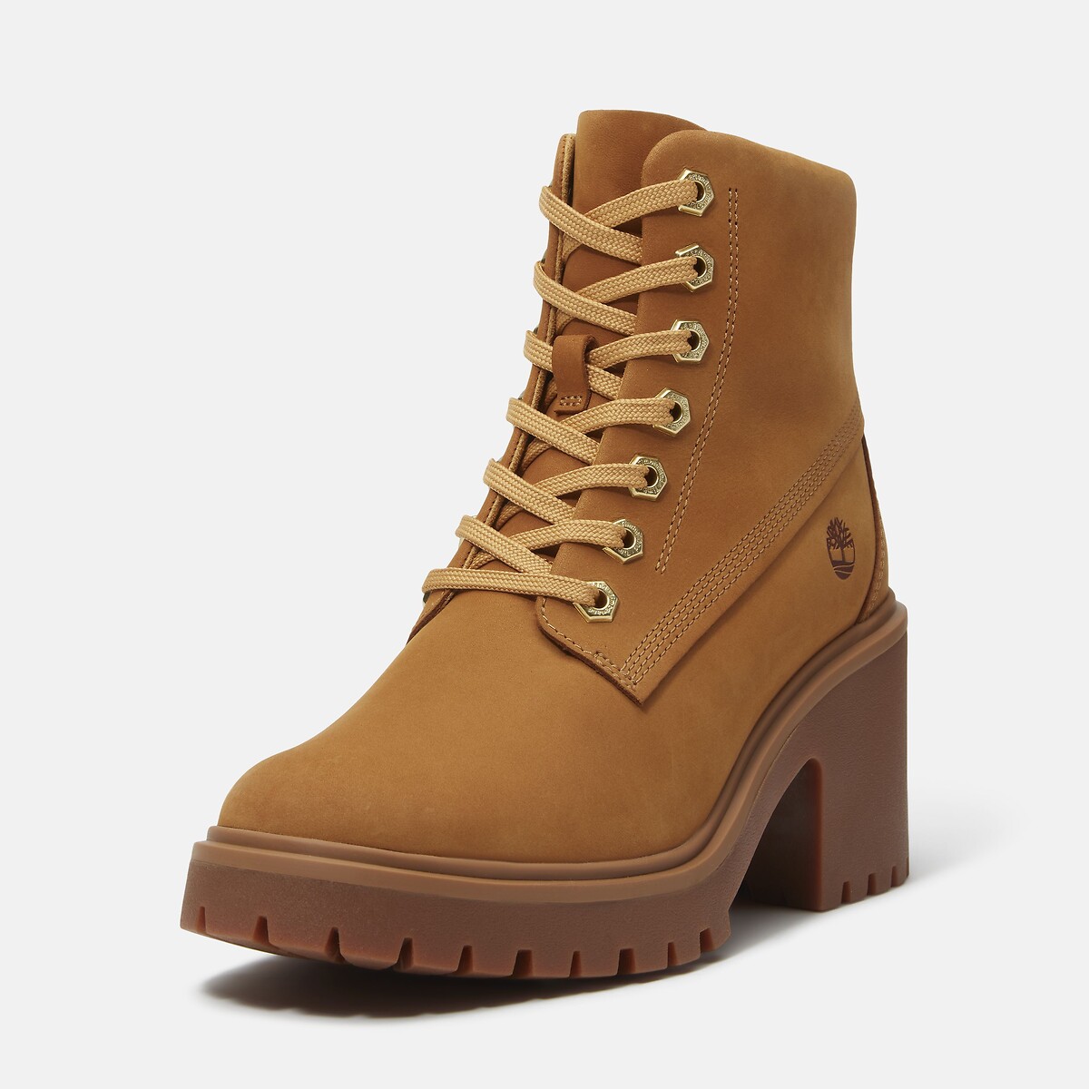 Bottines à talon, en cuir, STONE HEIGHTS MIS LACE miel, TIMBERLAND
