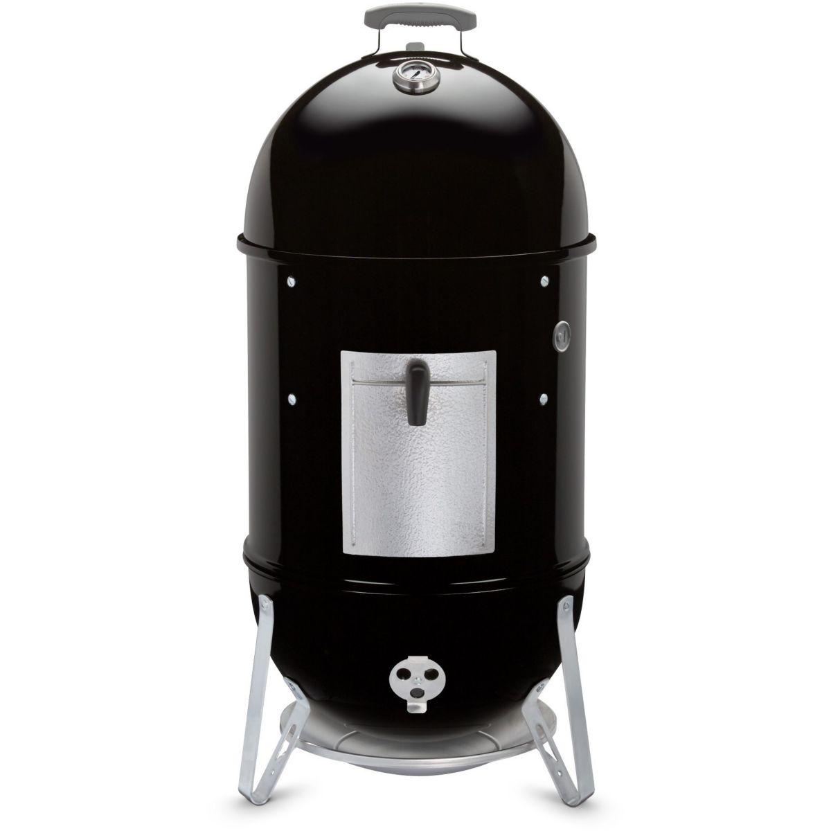 Fumoir Smokey Mountain Cooker black sur pieds 47 cm couleur unique, WEBER