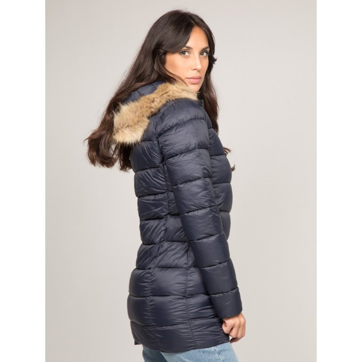 Doudoune Légère Capuche Ubexy bleu marine, DONA LISA