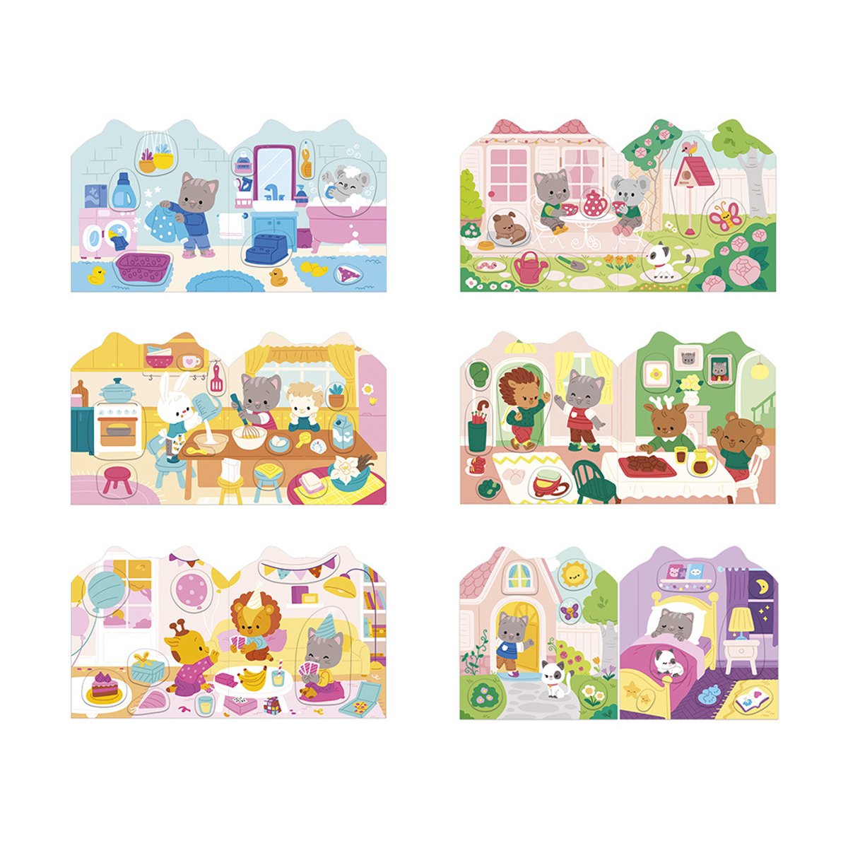 Cahier De Stickers La Maison couleur unique, JANOD