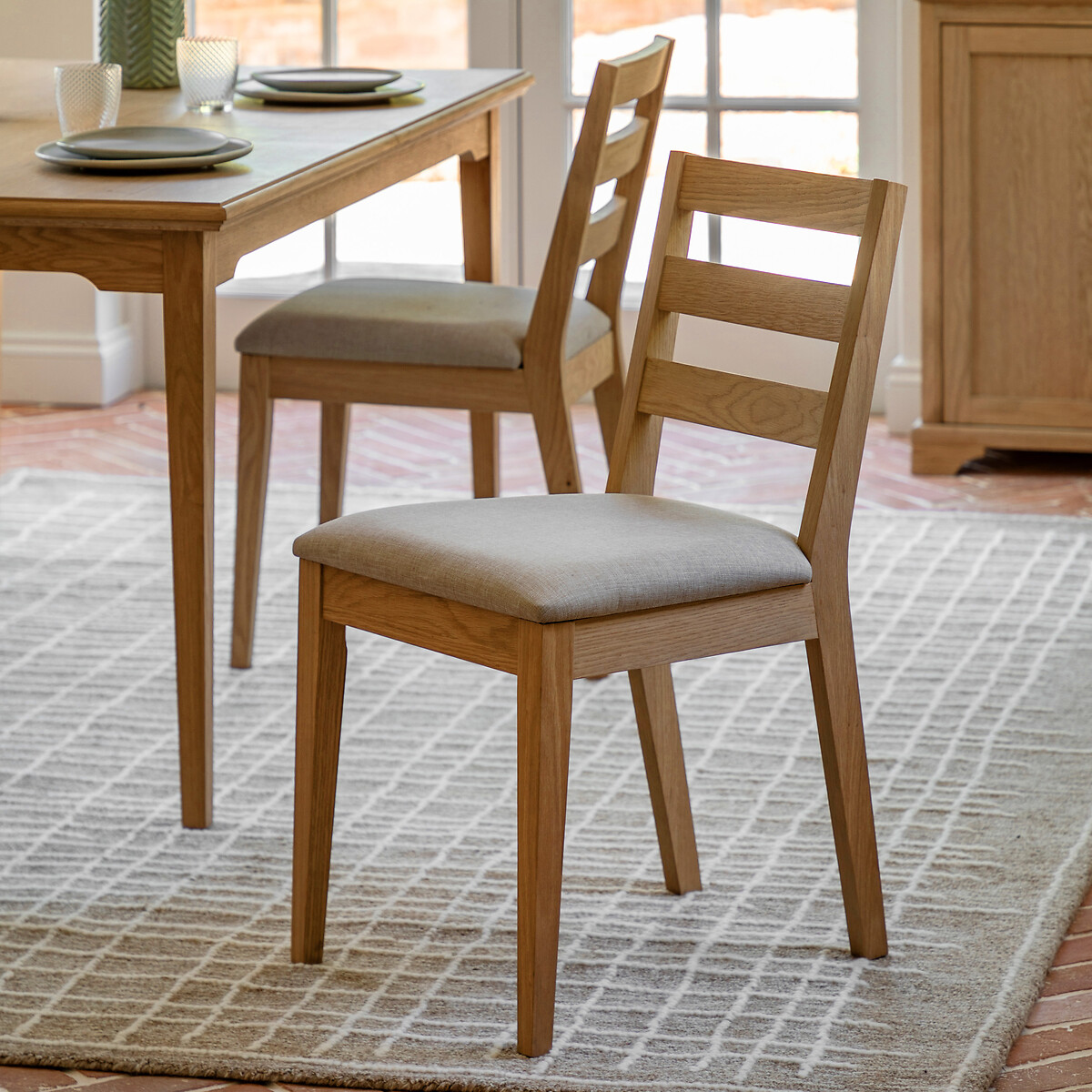 Harriet Oak Dining Chairs (Set of 2) light oak wood, SO'HOME