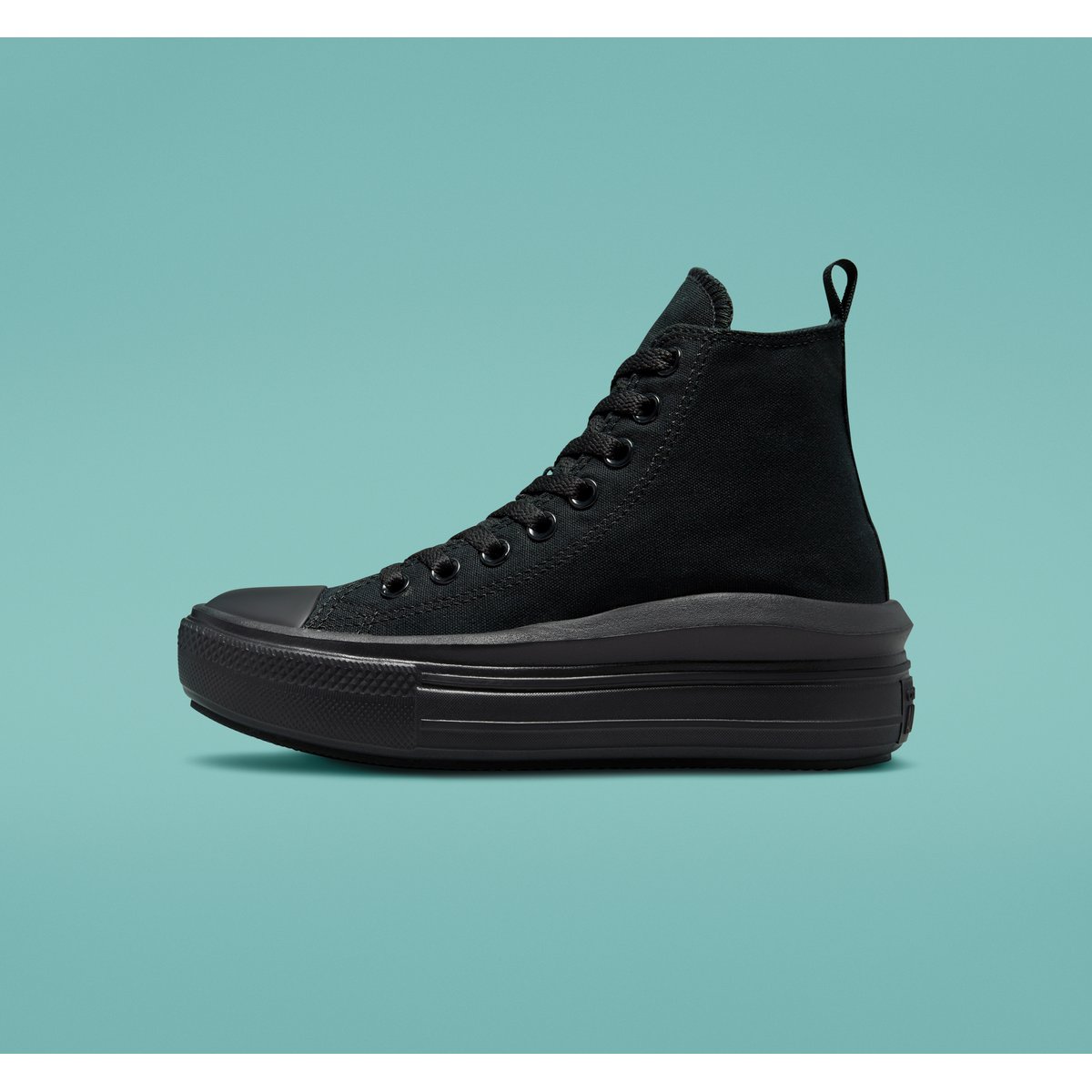 Baskets CHUCK TAYLOR ALL STAR MOVE PLATFORM CANVAS noir/noir/gris fumée foncé, CONVERSE
