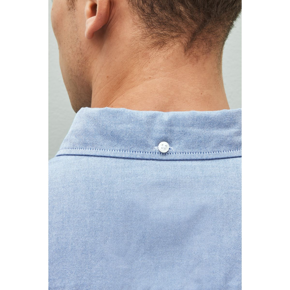 Chemise oxford à manches courtes-avec cerf bleu clair, NEXT