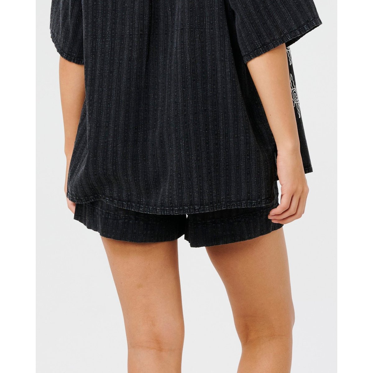 Short brodé Topanga noir, RIP CURL