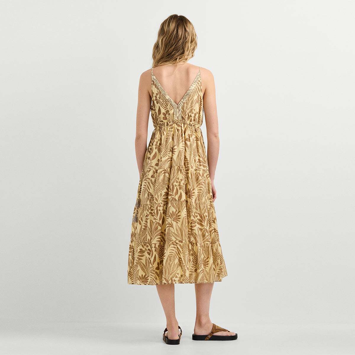 Robe Midi À Imprimé Floral brun brun, PEPE JEANS