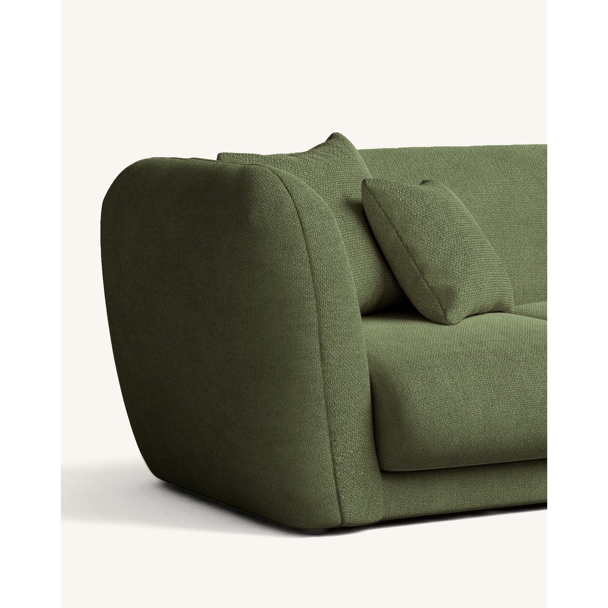 Canapé design 3 places vert - JILL verde oliva, HANNUN