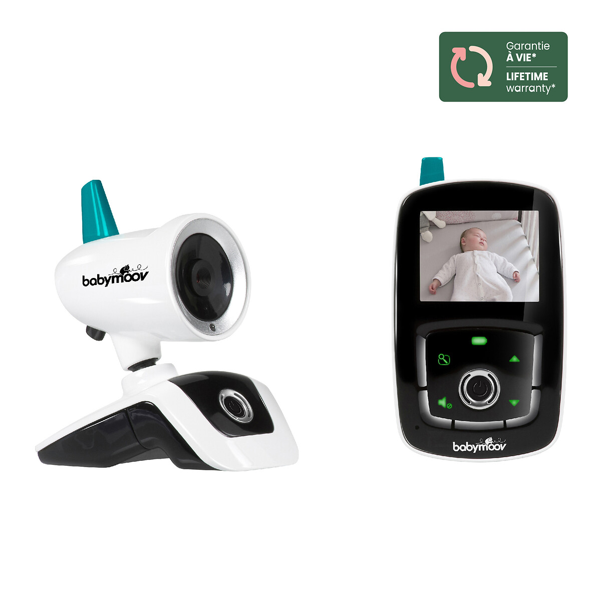 Monitor de vídeo para bebés YOO Care 360 branco, BABYMOOV